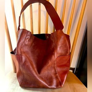Anthropologie Brown Leather Purse